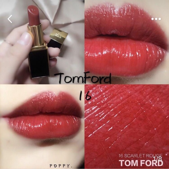Tom Ford Lip Color 16 Scarlet Rouge Lipstick - Picture 2 of 2